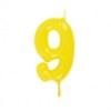 Vela Número 9 Amarelo
